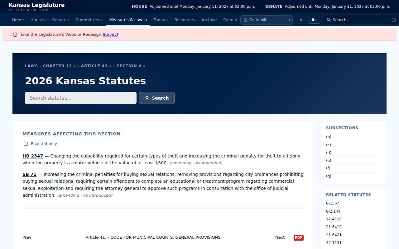 Kansas municipal judge powers and docket statute relevant to Morland